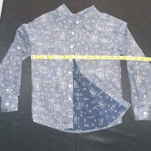 EUC Boys Copper Denim Long Sleeve Shirt